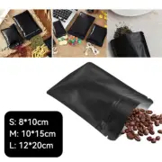 100 Black Mylar Foil Bags Heat Sealable Food Storage Pouches Aluminum Pack AU