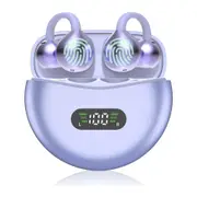 AI Translation Earbuds Real Time, Two Way 144 Languages Translator Earbuds Device for iOS Android, Wireless AI Headphones for Business Travel,Purple