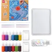 Marbling Pai Kit 12 Colors Perfect Water Art Pai Mate Safe and Educational Art & Crafts Supplies for DIY Projects Toddlers Early Learning 6ml -12 colors