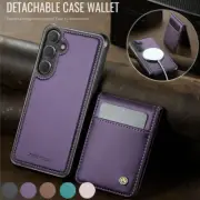 For Samsung S25 S24 S23 S22 S21 Ultra Plus Magsafe Case Detachable Wallet Cover