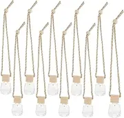 [Mikinona] 8ml Car Hanging Perfume Bottle Car Aromatherapy Fragrance Glasshouse Decor 10pcs Pack