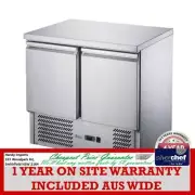 FED COMMERCIAL 2 DOOR COMPACT WORKBENCH WORK BENCH GN GASTRONORM FRIDGE XGNS900B