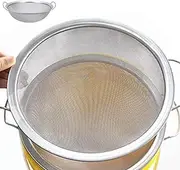 Fine Mesh Strainer,60 Mesh Emulsion Honey Funnel Filter - Stainless Steel Round Sifter, Wire Sieve Sifter for Paint, Engine Coolant, House, Resin