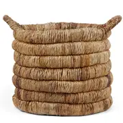 dBodhi Caterpillar Sago Round Basket Two Tone