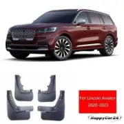 Fits For Lincoln Aviator 2020-2023 Black OEM Mud Flaps Fender Splash Guards 4X