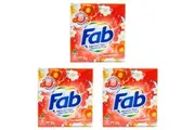 3x Fab Laundry Powder Front & Top Loader Fresh Blossoms Cleans & Brightens 2kg