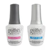 2pcs Top Sealer Long Lasting Nail Polish Set Beginner Soak Off Foundation Base