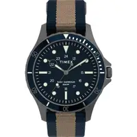 在飛比找momo購物網優惠-【TIMEX】天美時 風格系列 經典手錶 藍x棕褐x黑 TX