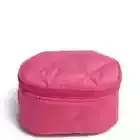 Vera Bradley Mini Zip Case Peacock Pink Makeup Train Cosmetic Bag Polyester