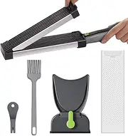 Meat Slicer for Home Use | Meat Slicer for Fresh Raw Meat | Manual Meat Cutter, Thickness Adjustable Stainless Steel Cleaver for Home Cooking BBQ Hot Pot