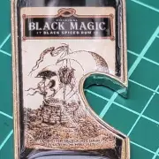 NIP BLACK MAGIC SPICED RUM Pirate Ship - Keychain & Bottle Opener