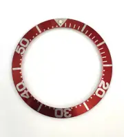 Red/Silver 082SU1464 Bezel Insert BIG FONT for 41mm Omega Seamaster 2254.50