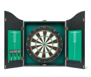 Dartboard Wooden Cabinet With Score Dart Board Game Set Darts Pub Style Games