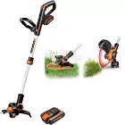 WORX Powershare 20V Cordless Electric 2in1 Lawn Edger Line Trimmer & Battery Kit