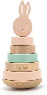 Trixie - FSC Certified Wooden Stacking Tower - Motor Skills Learning Toy from 1 Year - Mrs. Rabbit (Rabbit)