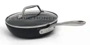 New ALL-CLAD 8.5" Hard Anodized Nonstick Fry Pan with Lid Professional Quality