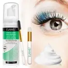 Foam Cleanser Bubble + Brush Kit Eyelash Extension 50ml Wash Lash Shampoo Makeup