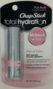 ChapStick Total Hydration Moisture + Tint Pink Nude Tinted Lip Balm