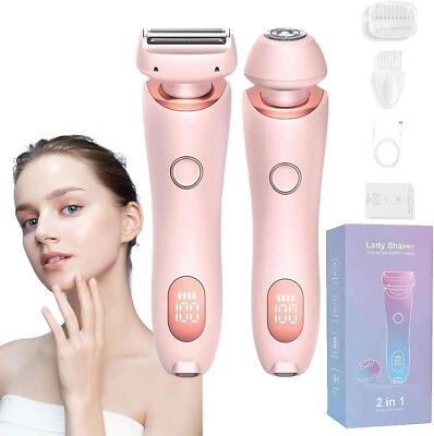 Comfort 2 in 1 Electric Lady Shaver, Bikini Shaver, Waterproof Body Hair Trimmer