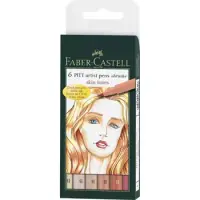 在飛比找博客來優惠-【FABER-CASTELL】PITT藝術筆-皮膚色系(6色