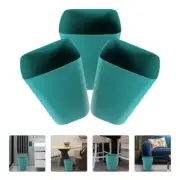 3pcs Trash Can Plastic Small Trash Can Wastebasket Bin Office Hotel Trash Bin