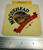 MOOSEHEAD BREWING CO of ST JOHN NB, " MOOSEHEAD LAGER-SINCE 1867" BEER COASTER.
