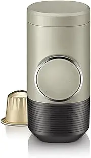 Self-Heating Electric Coffee Maker, Portable Electric Espresso Machine, Manually Operated, 18 Bar Small Handheld Coffee Machine, Great for Camping, Hiking and Office