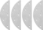 2 Pairs Boot Heel Repair Pads Durable Iron Plates for Mens Shoes Cushioned Sole Protector Friction Minimizing Heel Guard for Long Lasting Wear and Comfort