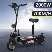 2000W 70KM/H Electric Scooter Off-Road Adult E-Bike Bicycle Foldable With Seat