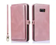 Detachable Phone Case for Easy Portability (Pink), Wallet Case for Samsung Galaxy S10 Plus
