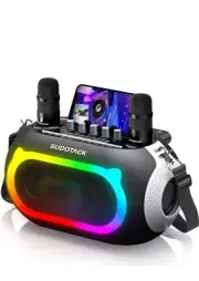 Sudotack Karaoke Machine for Adults Kids with 2 Wireless Microphones, Bluetooth