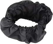 4Pcs Black Baby Stroller Wheel Covers Waterproof Dustproof Tire Storage Bags for SUV, RV, Trailer (S)