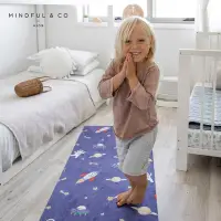 在飛比找Yahoo奇摩購物中心優惠-【Mindful&co kids】兒童專用瑜珈墊 - 太空