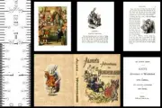 1:6 SCALE MINIATURE BOOK ALICE IN WONDERLAND TENNIEL PLAYSCALE BARBIE