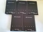 Bulk Lot Of 5 x BVLGARI Black Samples /Vials /Cards Men's Perfume Fragrance