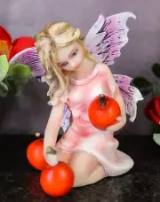 Ebros Gift Enchanted Fairy Garden Prune Cherry Faerie Figurine 3.5" H Mini