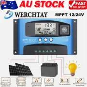 12V/24V 30A Solar Panel Battery Regulator Charge Controller MPPT Auto Tracking