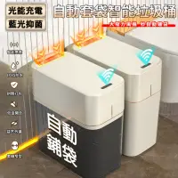 在飛比找momo購物網優惠-【歐德沐】垃圾桶 智能垃圾桶 感應垃圾桶(自動打包 藍光抑菌