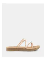 [Novo Shoes] Rivy Slide Sandals in Rose Gold