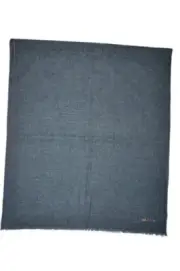 Paul Smith Mainline Dark Grey Coloured Stitched Embroidery Scarf Mens New