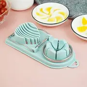 Tongke 2in1 Egg Slicer Cutter, Stainless Steel Egg Separator Tools for 2 Slicing Styles Dual Hard Boiled Eggs Dicer Salad Slicer (Mint Green)