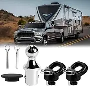 HRepair 60618 Gooseneck Ball Hitch Kit Puck System fits for 2013-2024 Dodge RAM 2500 3500 Gooseneck Hitch 2-5/16 Inch 30000 lbs GTW