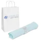 200 pcs 17"x17" inch Polyester Cloth Napkin - Light Blue - w/ Rings Wedding bz