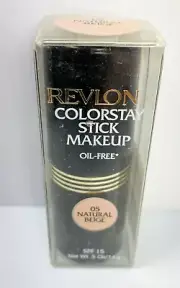 New REVLON Colorstay Stick Foundation *Oil-Free #05 NATURAL BEIGE Discontinued
