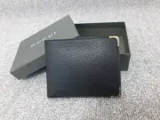 Old Gucci New Unused Vintage Wallet Bifold Black Leather Unisex With Box