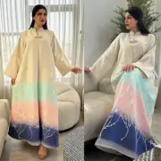 Kaftan Women Muslim Abaya Maxi Dress Evening Turkey Modest Caftan Dresses Gown