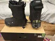 2025 Burton Ruler Step On snowboard boots black mens 9.5 New