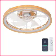 20'' Smart Ceiling Fan w Lights Remote Modern Slim Low Profile 6 Speed Dimmable