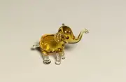BABY ELEPHANT~Collectible Hand Blown Art Glass Figurine~Handmade Tiny Animal~New