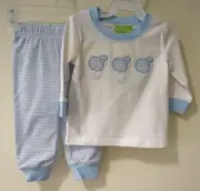 NWT Classic Whimsy Applique Lamb Pajamas Size 12 Months